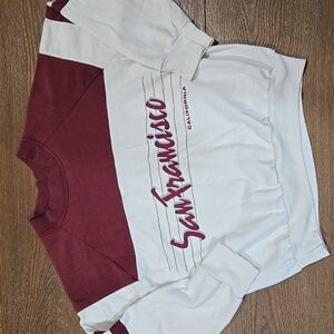 VINTAGE TEXTILE PRINTS SAN FRANCISCO SWEATSHIRT.   #7234